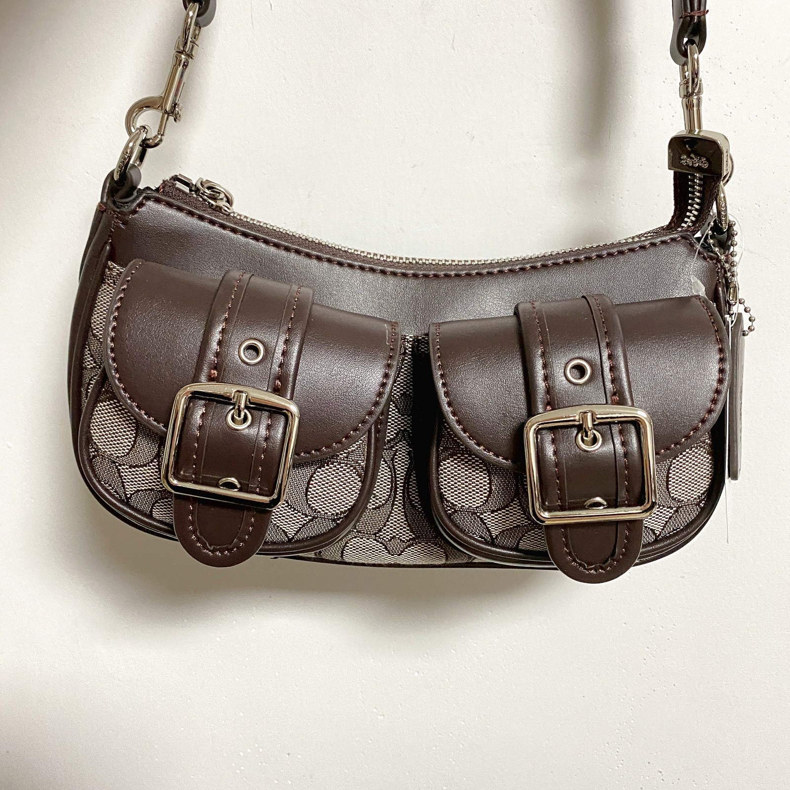 COACH CBJ00 Ashton Bag In Signature Jacquard Leather Oak/Map