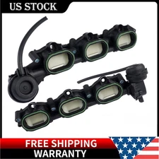 2x Intake Manifolds For 16-19 Audi A6 A7 A8 Q7 3.0 TFSI 06E133109BC 06E133110BC