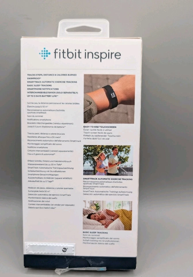 Pulsera Fitbit Inspire FB412BYBY Fitness Tracker S/P y L/G - Sangría Foto 3 de 4