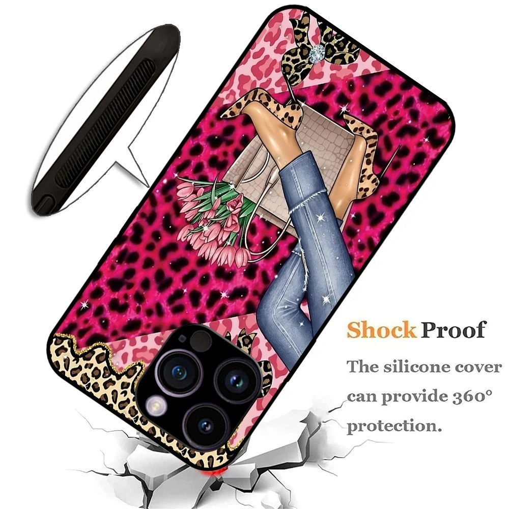 Leopard Matte Phone Cover Case For Apple iPhone XR/XS/6/7/8/11/12/12 Pro Max UK - Picture 2 of 18