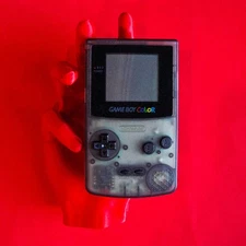 Nintendo Game Boy Color Clear CLEAR BLACK 👾 CGB-001 GBC RESTORED NEW BODY