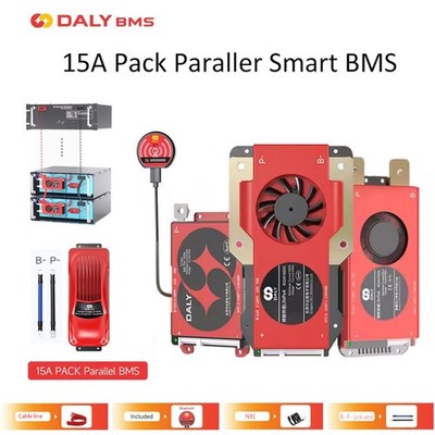 Daly Smart BMS 15A Parallel BMS Li-ion LiFePo4 4S-16S 40A-500A Bluetooth BMS