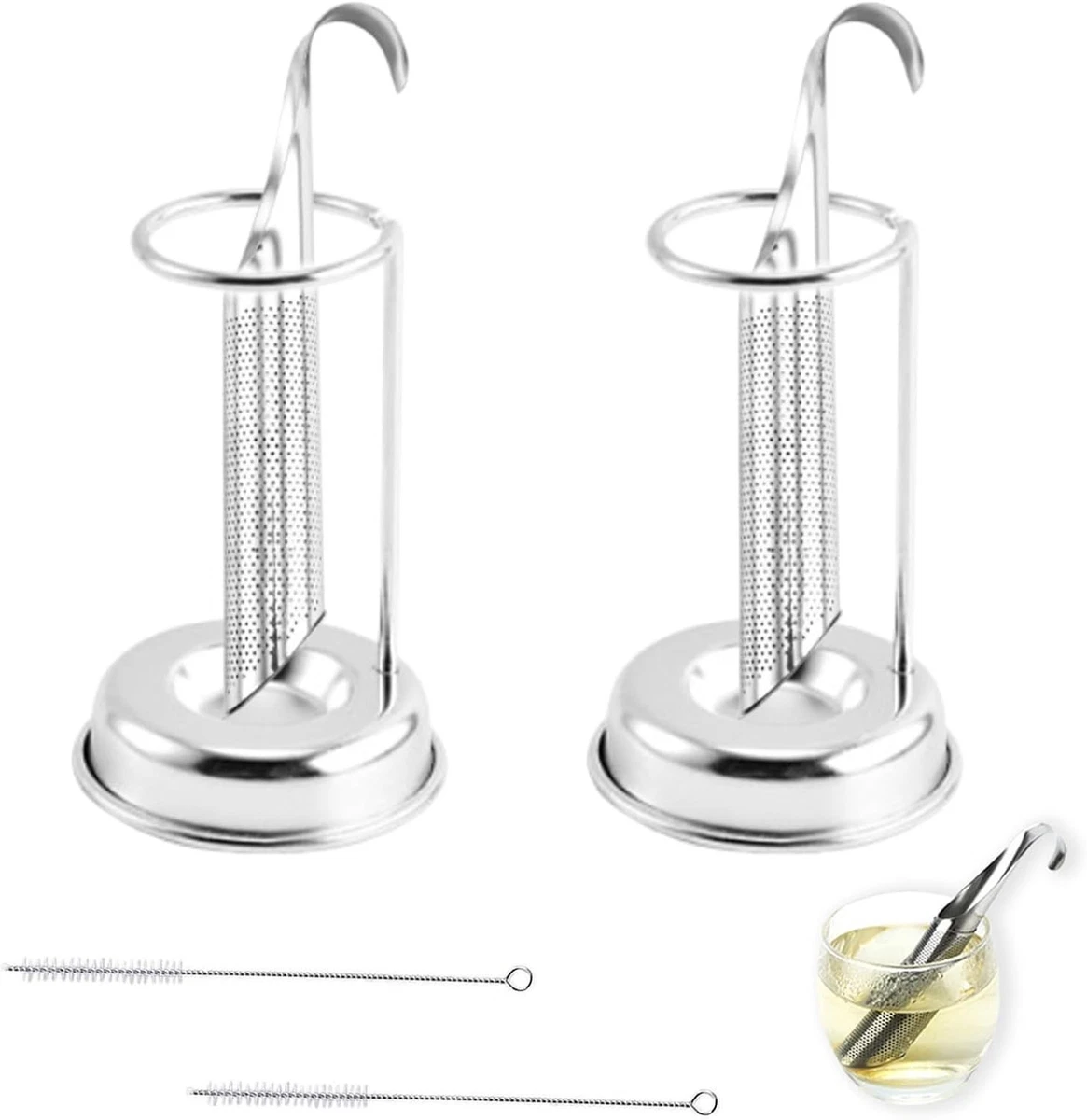 3 Filtri Tè In Acciaio Inox - Infusori Per Tisane E Spezie
