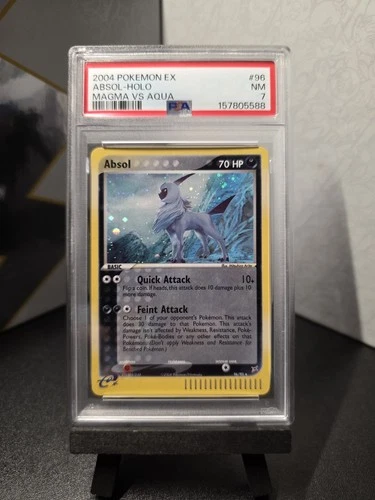 Absol Holo 96/95 Team Magma Vs Team Aqua Pokemon PSA 7