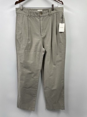 Aime Leon Dore SS23 Double Pleated Grey Pant Trousers 34 Large
