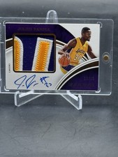 2015 Panini Immaculate Julius Randle Premium Logo Patch Auto /25 LA Lakers