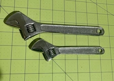 Cresent Wrench Set Of 2. Adjustable, 8” & 6”