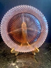 3 Anchor Hocking Miss America Divided Grill Plates Pink Depression Glass 10.25"