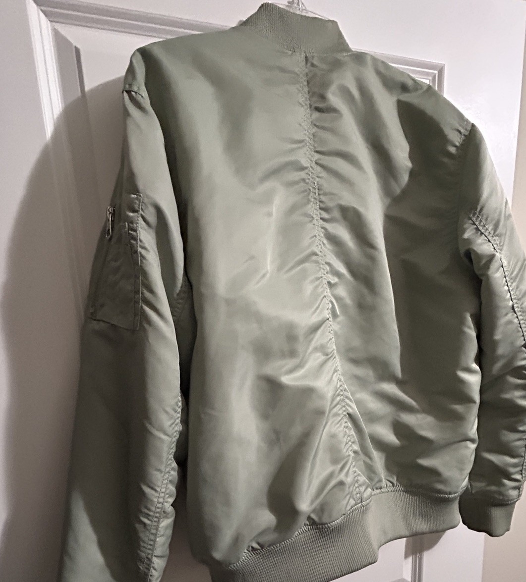 H&M Military Green Bomber Jacket Men’s Size M - New thumbnail 4