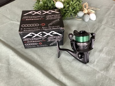 TOP   AXXA Angelrolle Shaft Spin 3000 Kugellager Wormshaft NP 90  Aluminium