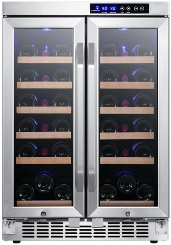 EdgeStar CWR362FD 24"W 36 Bottle Built-In Wine Cooler - Stainless Steel - Picture 1 of 12