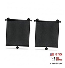 Car Window Sun Shades  - Retractable Roller Sunshade for Baby  2-Pack