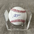 Tommy La Stella Signed Rawlings 2016 World Series Baseball W/ Case Chicago Cubs