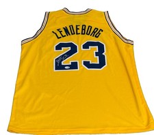 YAXEL LENDEBORG signed (Michigan Wolverines) basketball jersey JSA CR86410