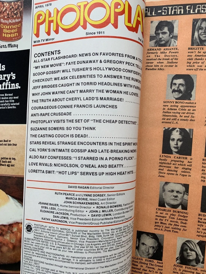 PHOTOPLAY MAGAZINE FEBRUARY 1978 JOHN TRAVOLTA  ANDY GIBB LINDSAY WAGNER ELVIS - Image 3 of 4