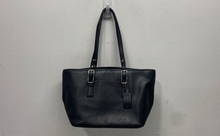 Borsa a tracolla Coach vintage 2003 pelle nera 9847 ferramenta argento