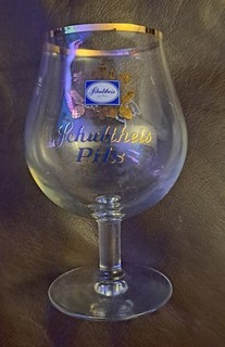 Vintage Schultheis Pils Lager Beer Glass 0.4l Circa 1980 Collectable