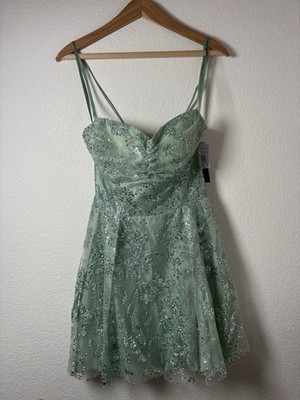 sachin and babi light blue dress Buy A Line Strapless Elegant Evening Dresses Open Back Homecoming Dresses  Bowknot Sage Green 3321200890
