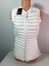 NIKE GOLF “Nike Aeroloff” Ivory/White Vest. Orig. $190. Size Small. NEW.