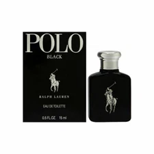 POLO BLACK Cologne Perfume Ralph Lauren 0.5 oz 15 ml EDT Splash For Men BOXED
