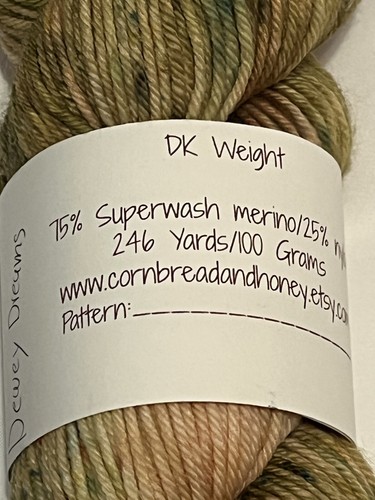 Cornbread & Honey Hand Dyed Yarn Skeins Multicolor Pink Green Brown Blue Tan - Picture 6 of 7