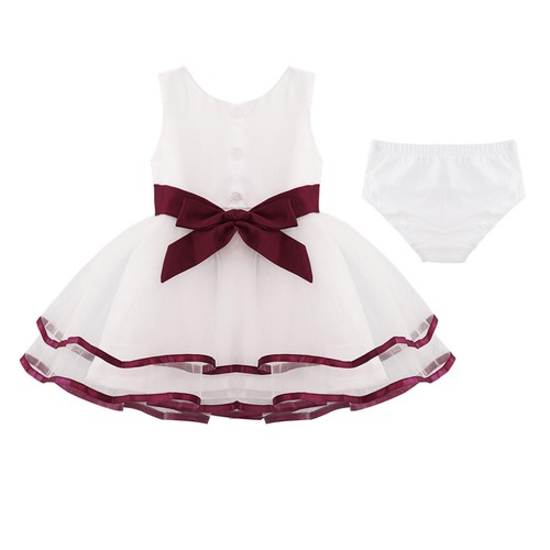 Baby Mädchen Taufkleider Blume Taufe Geburtstag Fest Kleid Hochzeit Partykleid - Bild 42 von 62