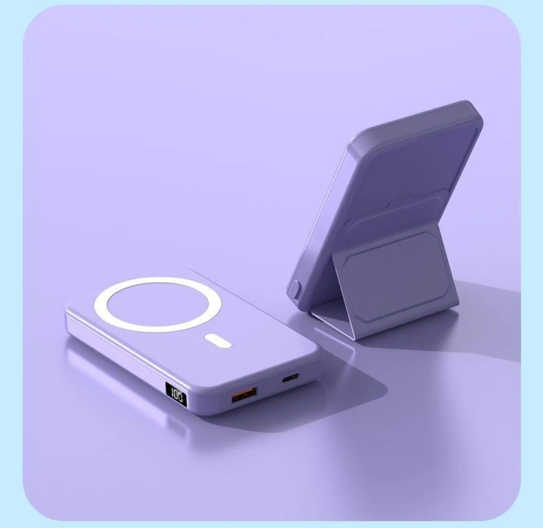 10000mAh Portable Power Bank with 15W Fast Charging, 1-USB Output, Multicolor Plastic Design for Mobile Phones and Devices
