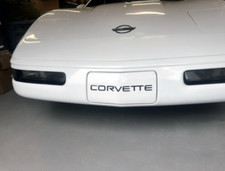 Front Rear Plastic Raised Letter Inserts Fits Corvette C4 91-96 Gloss Black