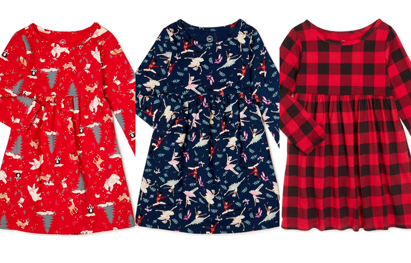 Girl's Toddler Holiday Dresses Red/Blk Plaid Nutcracker Ballet Winter  Animals | eBay