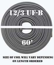 Cable Cabana 12/3 UF-B x 60' Underground Feeder Cable
