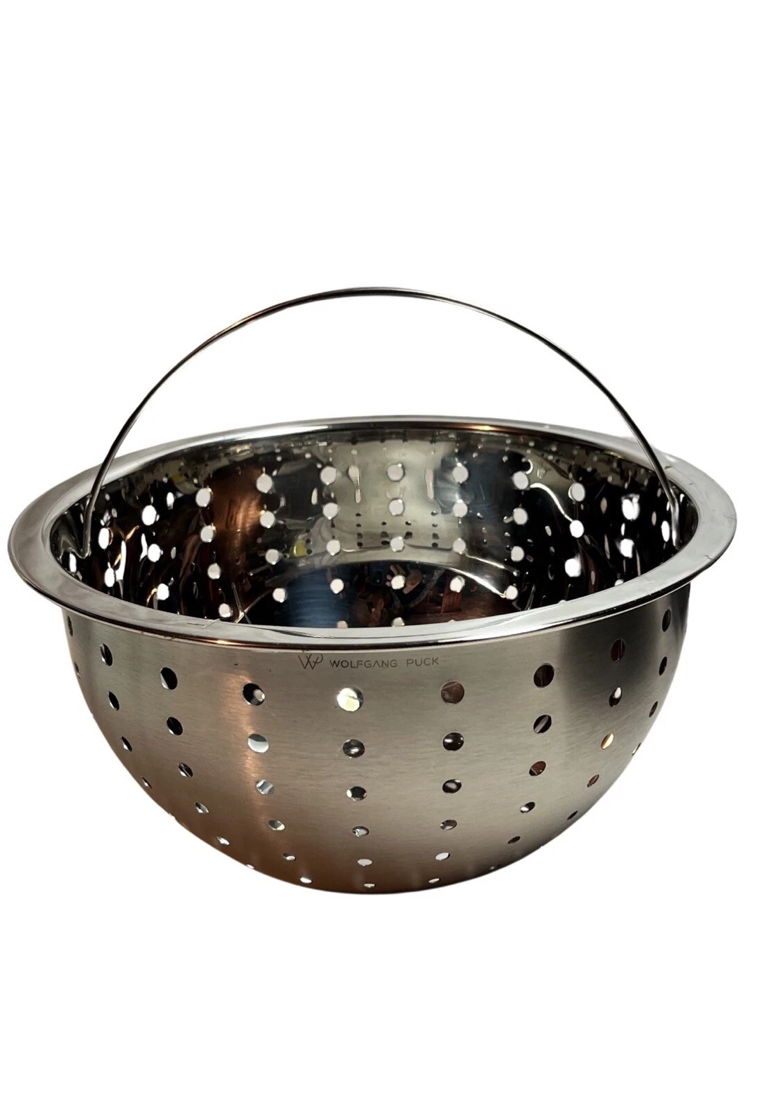 STAINLESS STEEL 9” STEAMER STRAINER INSERT COLANDER VERY GOOD CONDITION
