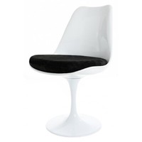 White Tulip Swivel Side Chair - Luxurious cushion -  Various Colours - Chelsea