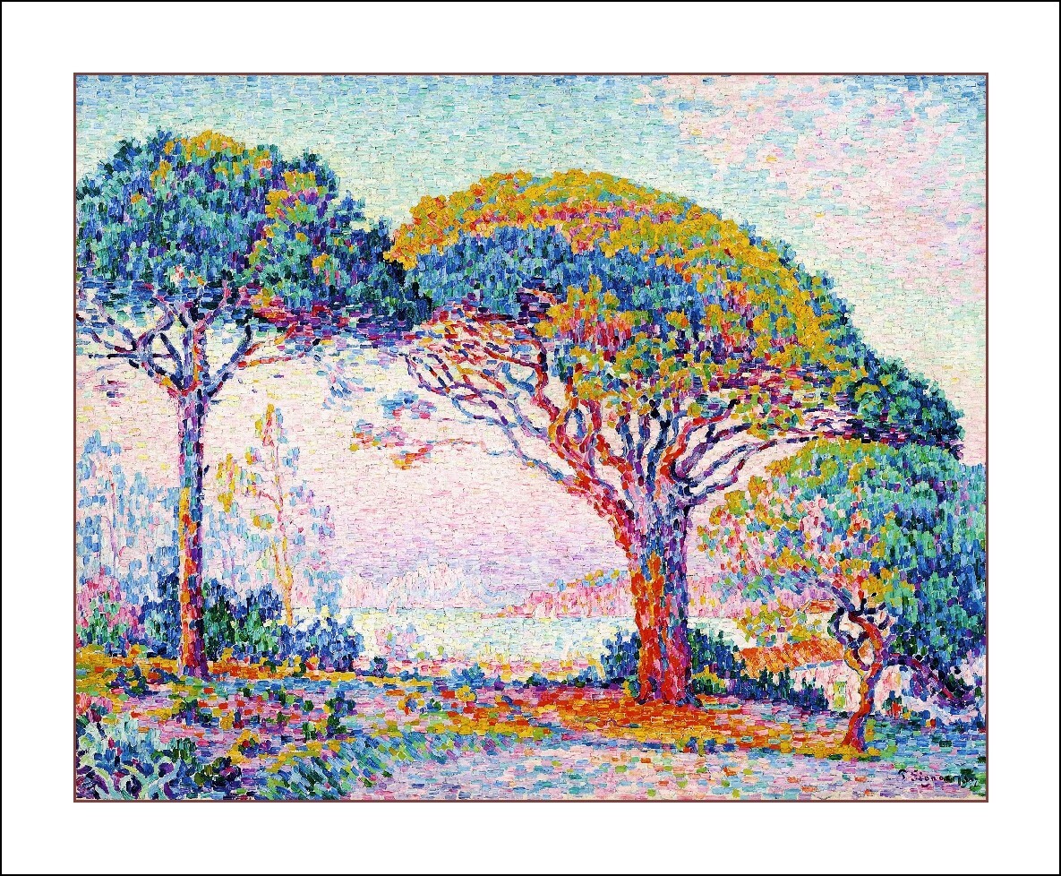 Poster Signac St Tropez La Baie Rf01 affiche tableau impression d'art