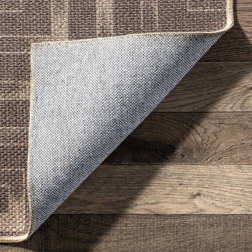 nuLOOM Sufia Geometric Easy-Jute Machine Washable Area Rug - Picture 8 of 9