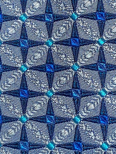 Charles Tyrwhitt Silk Neck Tie Ferring Silver Kingfisher Blue Star New Tag - Picture 3 of 7