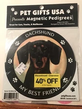 Pet Gifts USA Magnetic Pedigrees Dog Magnet - DACHSHUND "My Best Friend"