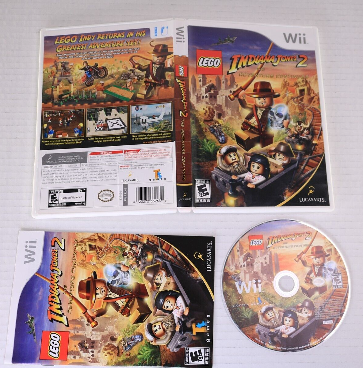 LEGO Indiana Jones 2 Adventure Continues Nintendo Wii Game