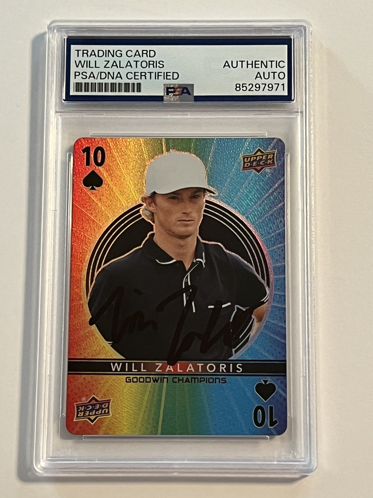 Will Zalatoris Autographed Signed CARD PGA Card PSA/ DNA Slabbed 