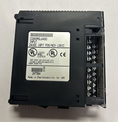 GE FANUC,IC693MDL645D,POSITIVE/NEGATIVE LOGIC INPUT MODULE