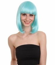 Womens Bob Wig  Glamour Medium Bob Cosplay Halloween Wig Multiple Colors