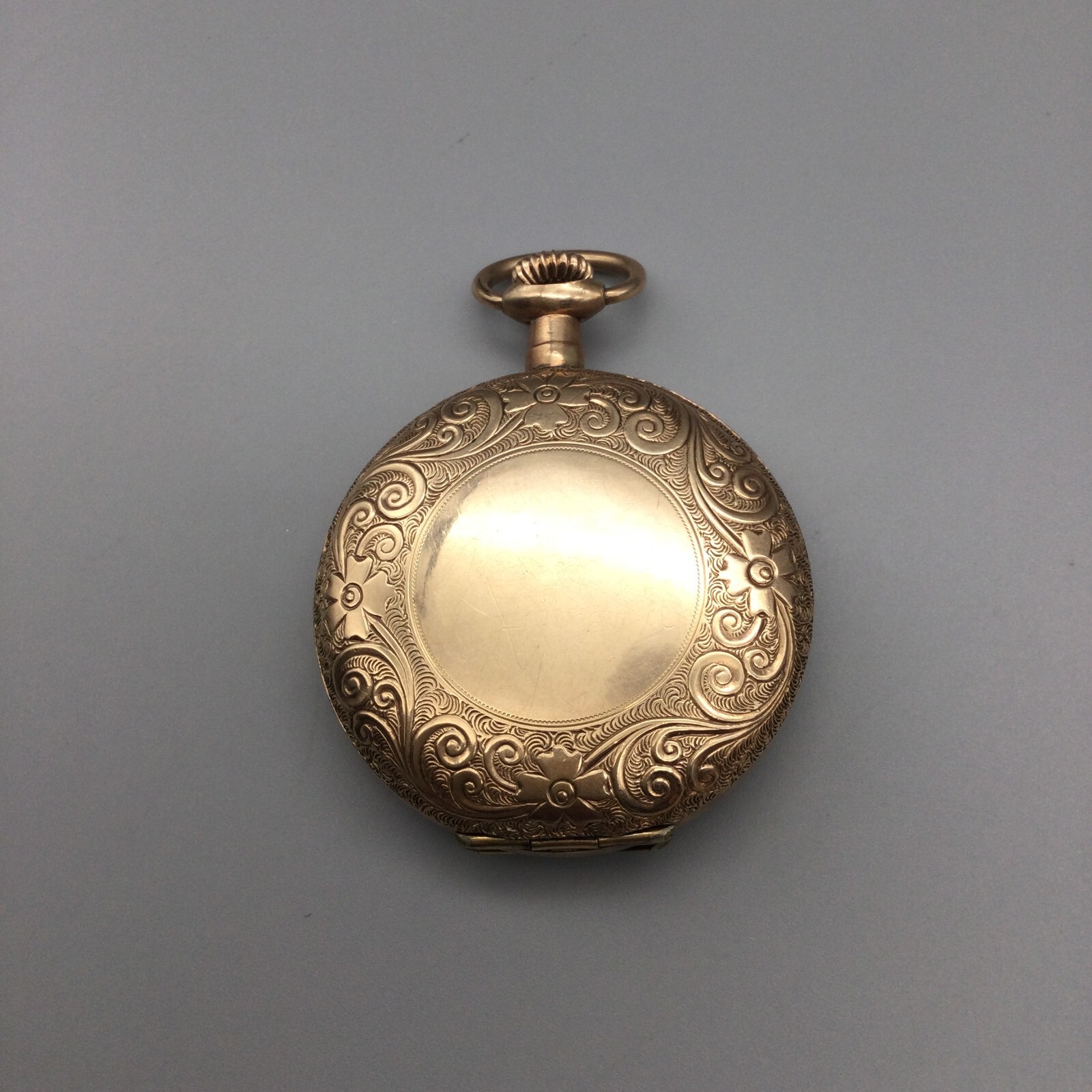 Vintage Humbert Fancy Dial Pocket Watch Pink White Dial Rose Gold