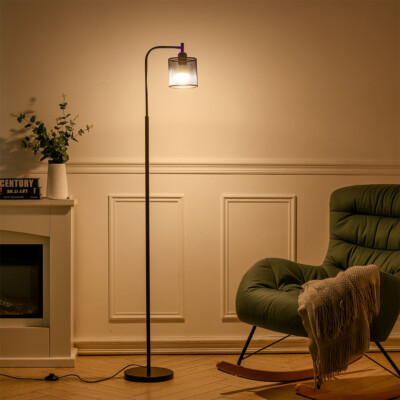 Metal Mesh Light Shade Floor Lamp Standing Light Living Room Bedroom Home  Decor UK