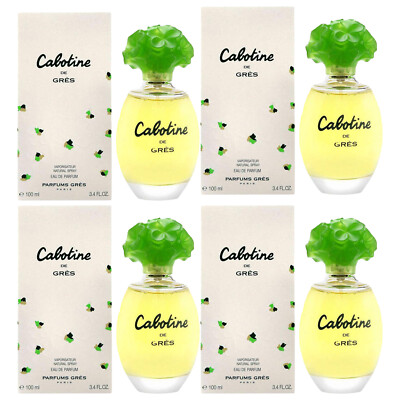 Pack of (4) New Parfums Gres Cabotine Women's 3.4-ounce Eau de