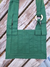 Rakusu Soto green cotton fabric Handcrafted in Florida US     