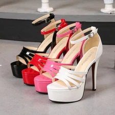 High Heels Sandals Queen Womens Platform Ankle Strap Shoes Ankle Strap Sexy 2025