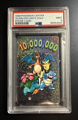 Pokemon Center Graded Phone Cards 1999 3rd Anniversary - Sequential PSA 9 &  10 | eBay