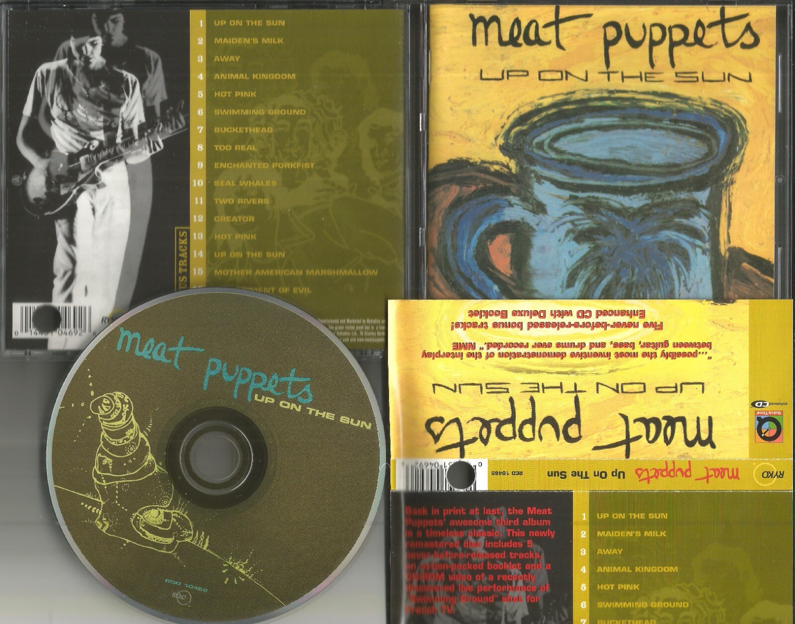 MEAT PUPPETS Up On the Sun DELUXE w/ 5 BONUS UNRELEASED & VIDEO CD Out of Print