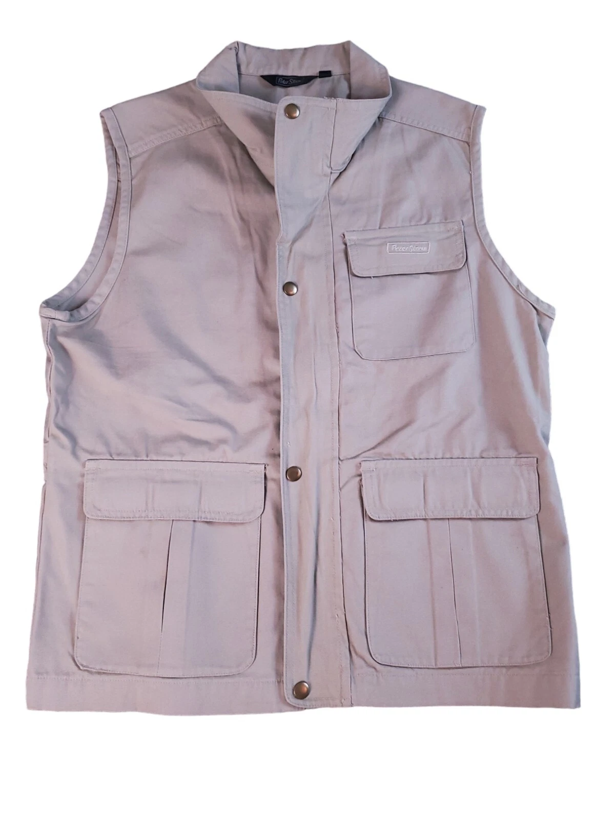 Peter Storm Gilet Utility Vest Men Small 100% Cotton