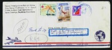 Dominican Republic Registered Air Mail to USA