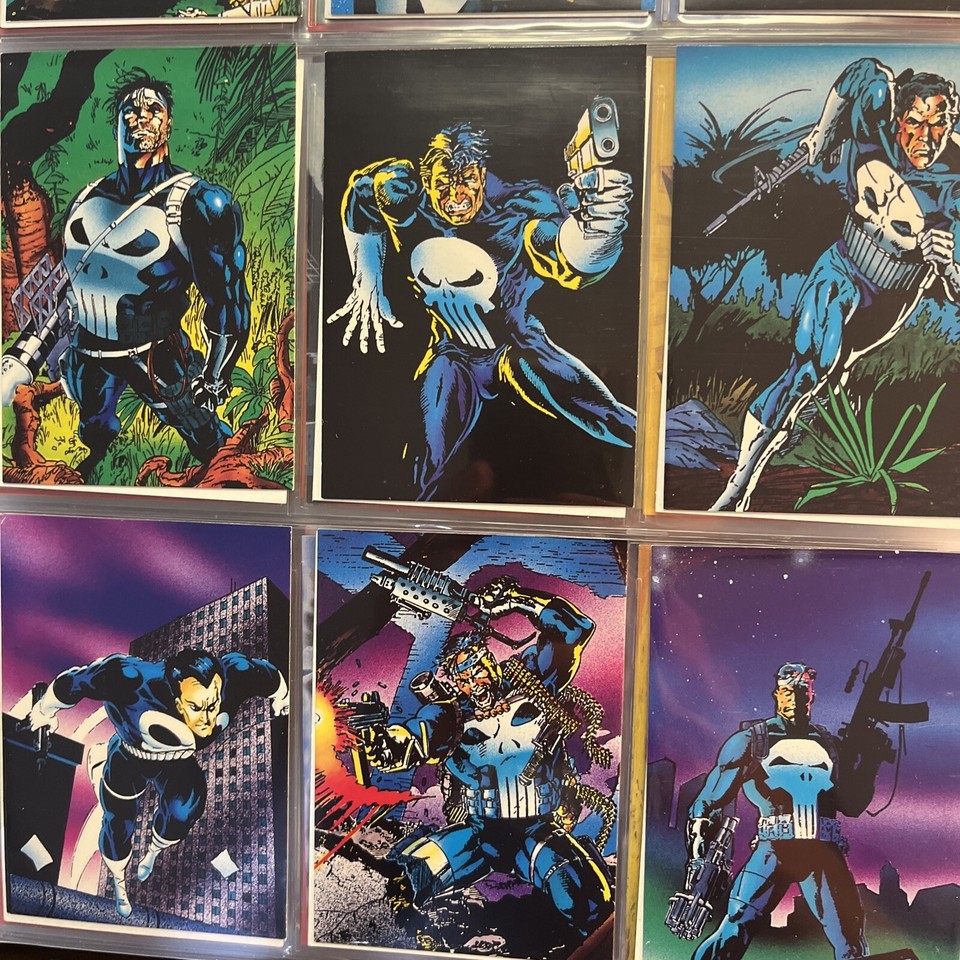 PUNISHER 1992 War Journal Entry Card Set 190, NMMT, In Pages, Comic
